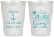 Personalized Wedding 8 oz Frosted Cups - Sandy Feet Salty Kisses | 290