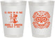 Personalized Wedding 8 oz Frosted Cups - Til Death Do Us Part | 297