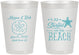 Personalized Wedding 8 oz Frosted Cups - Started On The Beach | 298