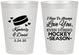 Personalized Wedding 8 oz Frosted Cups - Hockey | 300