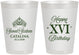 Personalized 16th Birthday 8 oz Frosted Cups - Tiara | 300002