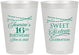 Personalized 16th Birthday 8 oz Frosted Cups - String Lights | 300009