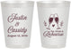 Personalized Rehearsal Dinner 8 oz Frosted Cups - Eat Drink Rehearse | 30001