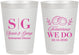 Personalized Rehearsal Dinner 8 oz Frosted Cups - Tomorrow We Do | 30003