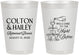 Personalized Rehearsal Dinner 8 oz Frosted Cups - The Night Before | 30007