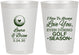 Personalized Wedding 8 oz Frosted Cups - Golf | 305