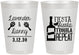 Personalized Wedding 8 oz Frosted Cups - Fiesta Siesta Tequila Repeat | 306