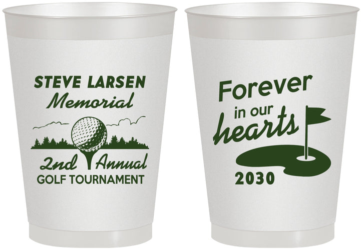 Personalized Memorial 8 oz Frosted Cups - Forever In Our Hearts | 310006