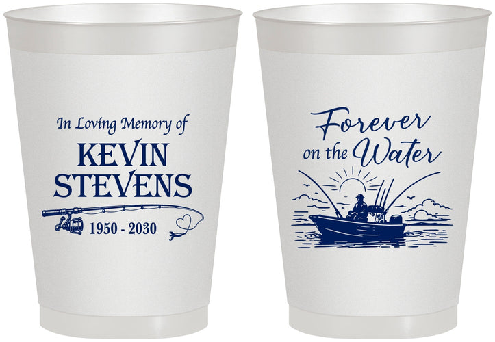 Personalized Memorial 8 oz Frosted Cups - Forever On The Water | 310019