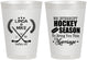 Personalized Wedding 8 oz Frosted Cups - We Interrupt Hockey | 312