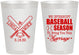Personalized Wedding 8 oz Frosted Cups - We Interrupt Baseball | 313