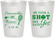 Personalized Wedding 8 oz Frosted Cups - Took A Shot Tennis | 321