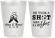 Personalized Wedding 8 oz Frosted Cups - Took A Shot Soccer | 322