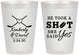 Personalized Wedding 8 oz Frosted Cups - Took A Shot Hockey | 323