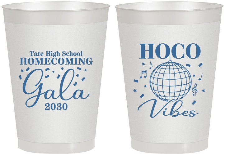 Personalized Homecoming 8 oz Frosted Cups - Hoco Vibes | 330006