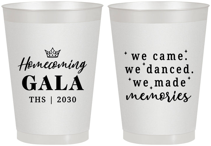 Personalized Homecoming 8 oz Frosted Cups - Danced Made Memories | 330008