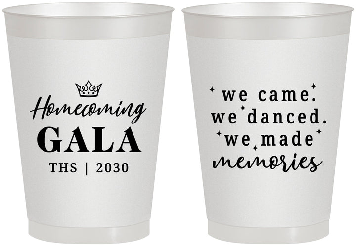 Personalized Homecoming 8 oz Frosted Cups - Danced Made Memories | 330008