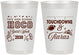 Personalized Homecoming 8 oz Frosted Cups - Touchdowns And Tiaras | 330010
