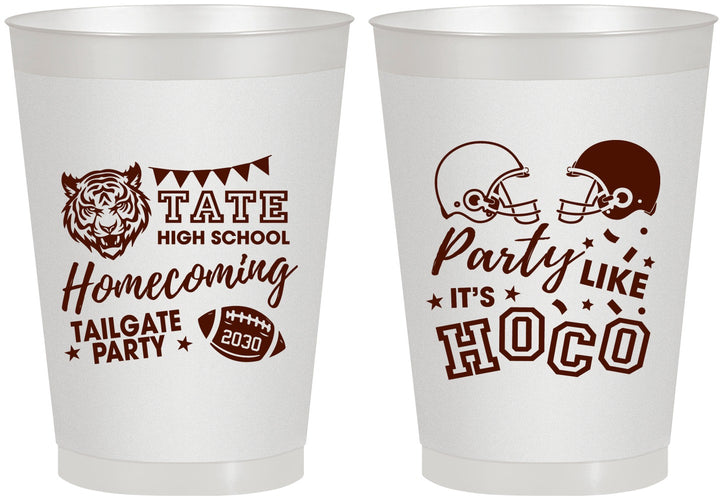 Personalized Homecoming 8 oz Frosted Cups - Party Like Its Hoco | 330012
