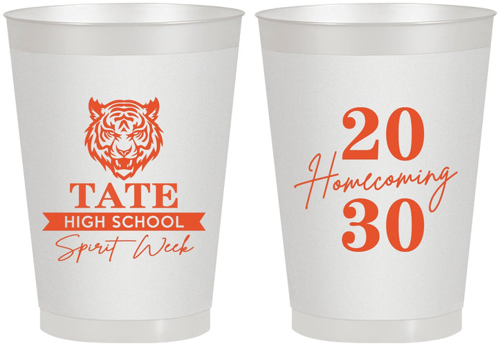 Personalized Homecoming 8 oz Frosted Cups - Hoco Spirit Week | 330015
