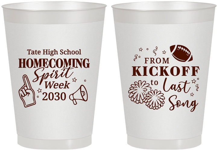 Personalized Homecoming 8 oz Frosted Cups - Spirit Week | 330019