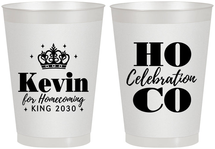Personalized Homecoming 8 oz Frosted Cups - Hoco King Vote | 330023