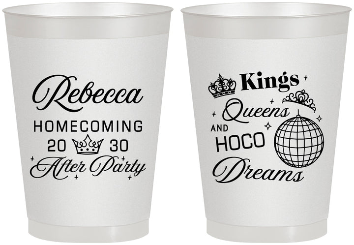 Personalized Homecoming 8 oz Frosted Cups - Hoco After Party | 330027
