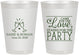 Personalized Wedding 8 oz Frosted Cups - Love Party | 331