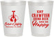 Personalized Wedding 8 oz Frosted Cups - Crawfish Boil | 335