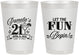 Personalized 21st Birthday 8 oz Frosted Cups - Let The Fun Begin | 340009
