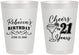 Personalized 21st Birthday 8 oz Frosted Cups - Cheers To Twenty One Years | 340019