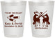 Personalized Wedding 8 oz Frosted Cups - We Bit The Bullet | 343