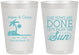 Personalized Wedding 8 oz Frosted Cups - Vows Are Done Enjoy Sun | 348