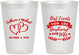Personalized Wedding 8 oz Frosted Cups - Best Friends For Life | 349
