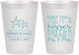 Personalized Wedding 8 oz Frosted Cups - Sandy Feet Salty Kisses | 356