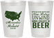 Personalized Wedding 8 oz Frosted Cups - Relax Unwind Enjoy Beer | 360