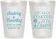 Personalized Wedding 8 oz Frosted Cups - Started On The Beach | 361