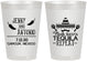 Personalized Wedding 8 oz Frosted Cups - Fiesta Siesta Tequila Repeat | 369