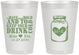Personalized Wedding 8 oz Frosted Cups - Mason Jar | 373