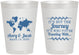 Personalized Wedding 8 oz Frosted Cups - Journey Traveling With | 374