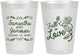 Personalized Wedding 8 oz Frosted Cups - Fall In Love | 377