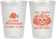 Personalized Wedding 8 oz Frosted Cups - Till Death Do Us Part | 380