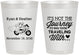 Personalized Wedding 8 oz Frosted Cups - Journey Traveling With | 385