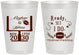 Personalized Wedding 8 oz Frosted Cups - Football | 394