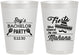 Personalized Bachelor Party 8 oz Frosted Cups - Fiesta No Manana | 40002