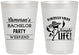 Personalized Bachelor Party 8 oz Frosted Cups - Hast La Vista Single Life | 40003