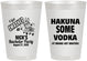 Personalized Bachelor Party 8 oz Frosted Cups - Fiesta Mexican | 40004