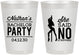 Personalized Bachelor Party 8 oz Frosted Cups - She Said No Strip Club | 40005