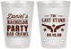 Personalized Bachelor Party 8 oz Frosted Cups - The Last Stand | 40016