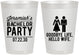 Personalized Bachelor Party 8 oz Frosted Cups - Goodbye Life Hello Wife | 40019